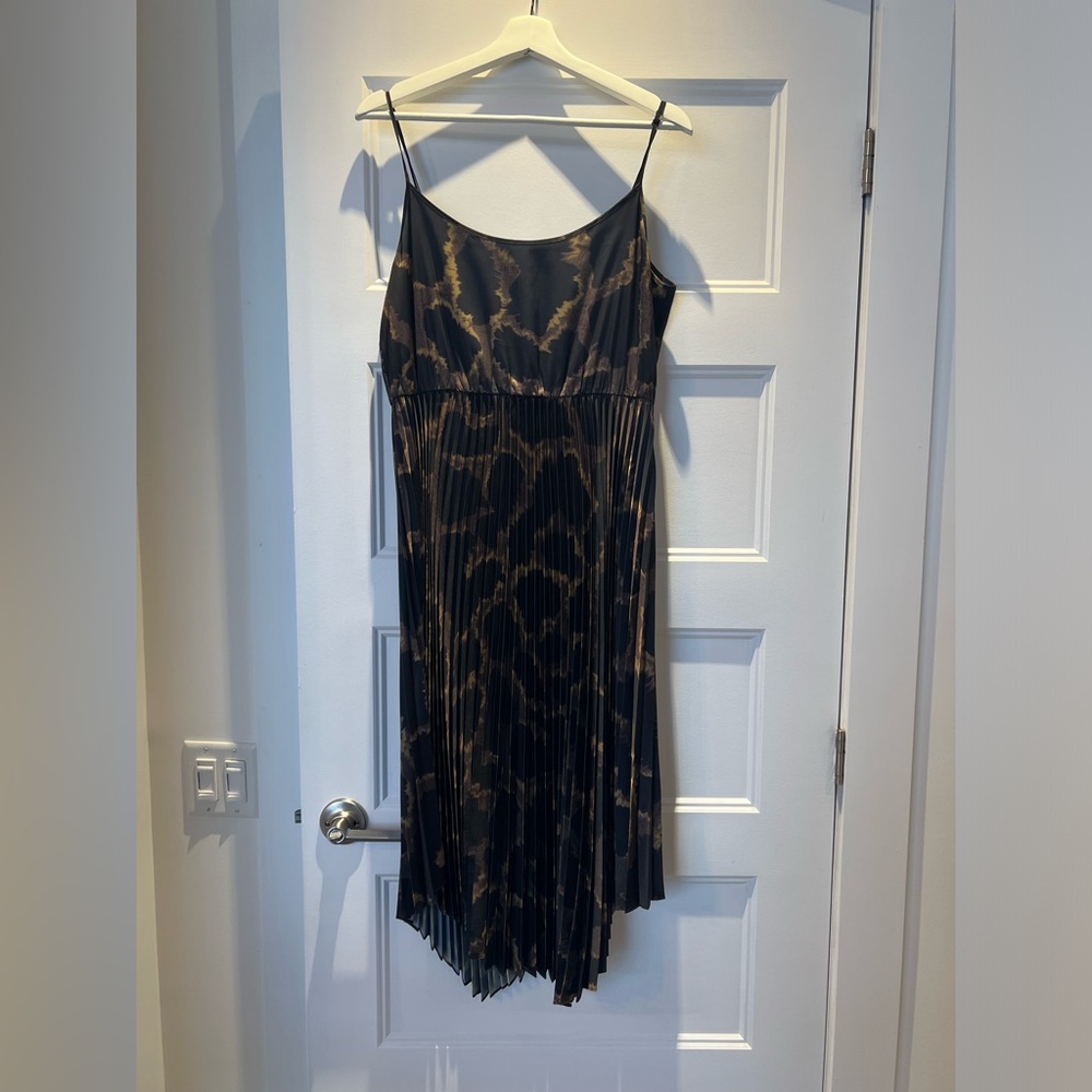 All Saints Plisse midi dress L